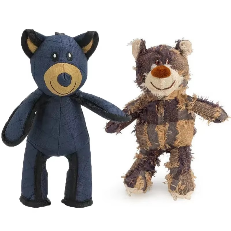 Durable Rubber Bear Dog Toy for All Breeds