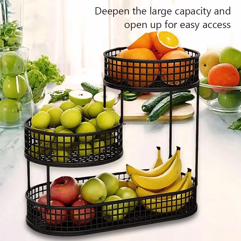 Space Saving 3 Tier Fruit and Veggie Storage Rack