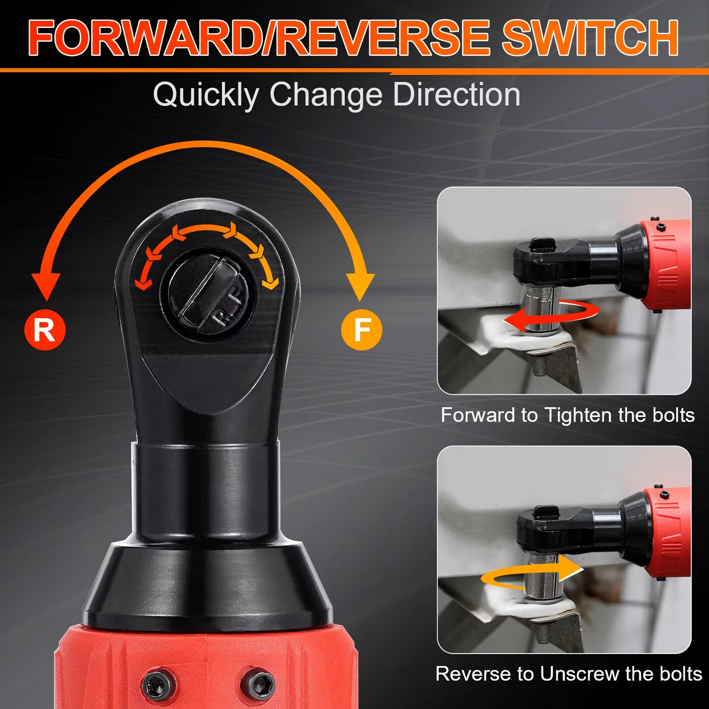 Compact Cordless Angle Impact Wrench Tool Set