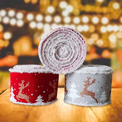 Traditional Holiday Jute Ribbon for Decorating and Gifts