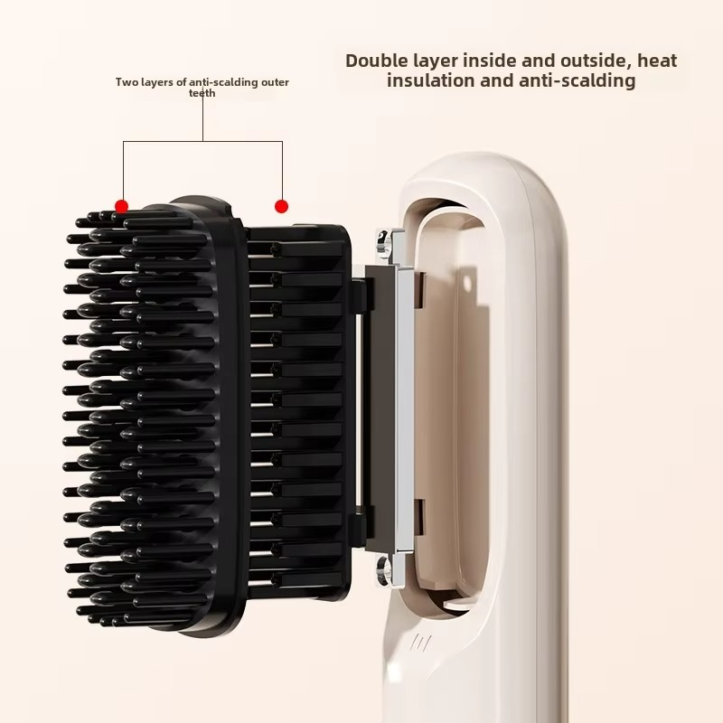 Fast Charging Ionic Hair Straightener – Ceramic Flat Iron Comb