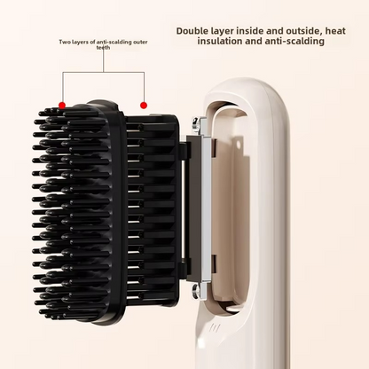 Fast Charging Ionic Hair Straightener – Ceramic Flat Iron Comb