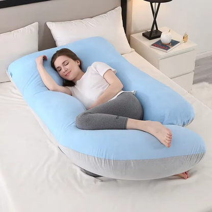 Contoured Full Body Pillow for Side Sleeping Support