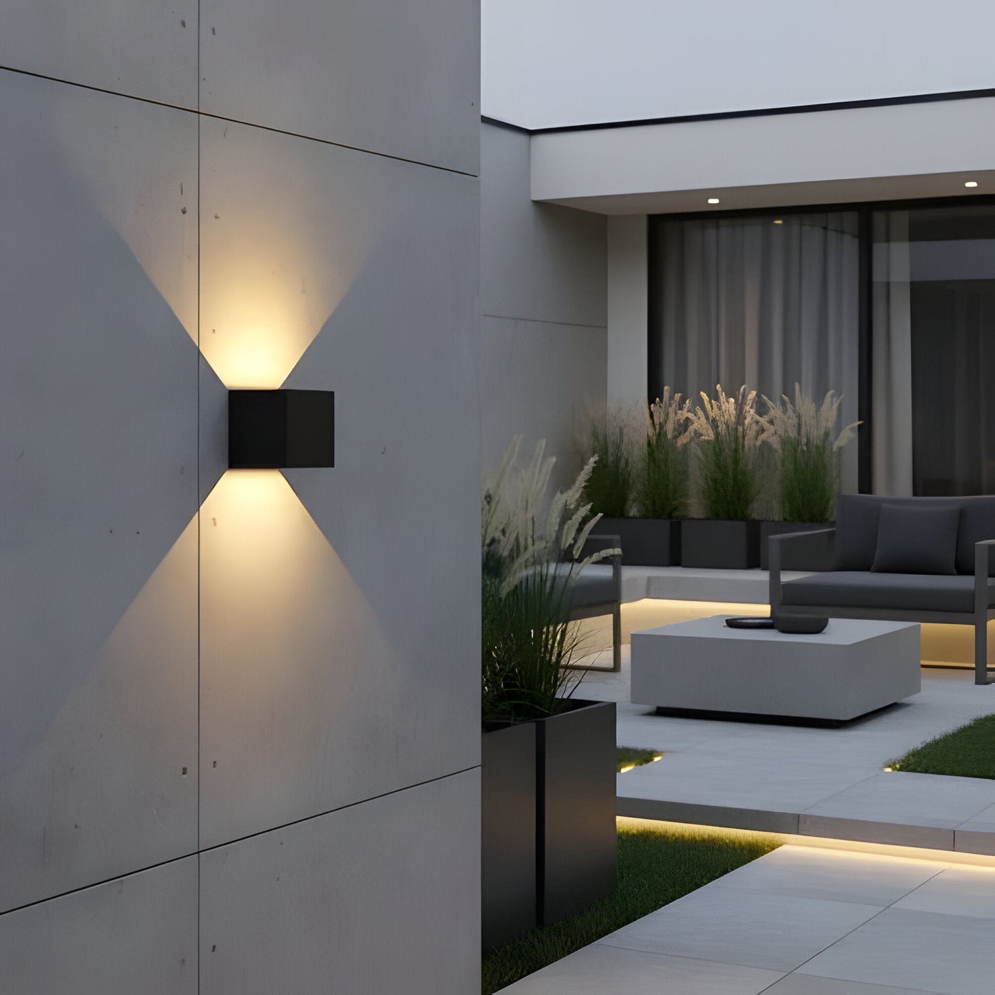 Outdoor LED Wall Lamp, Waterproof Aluminum, Soft White