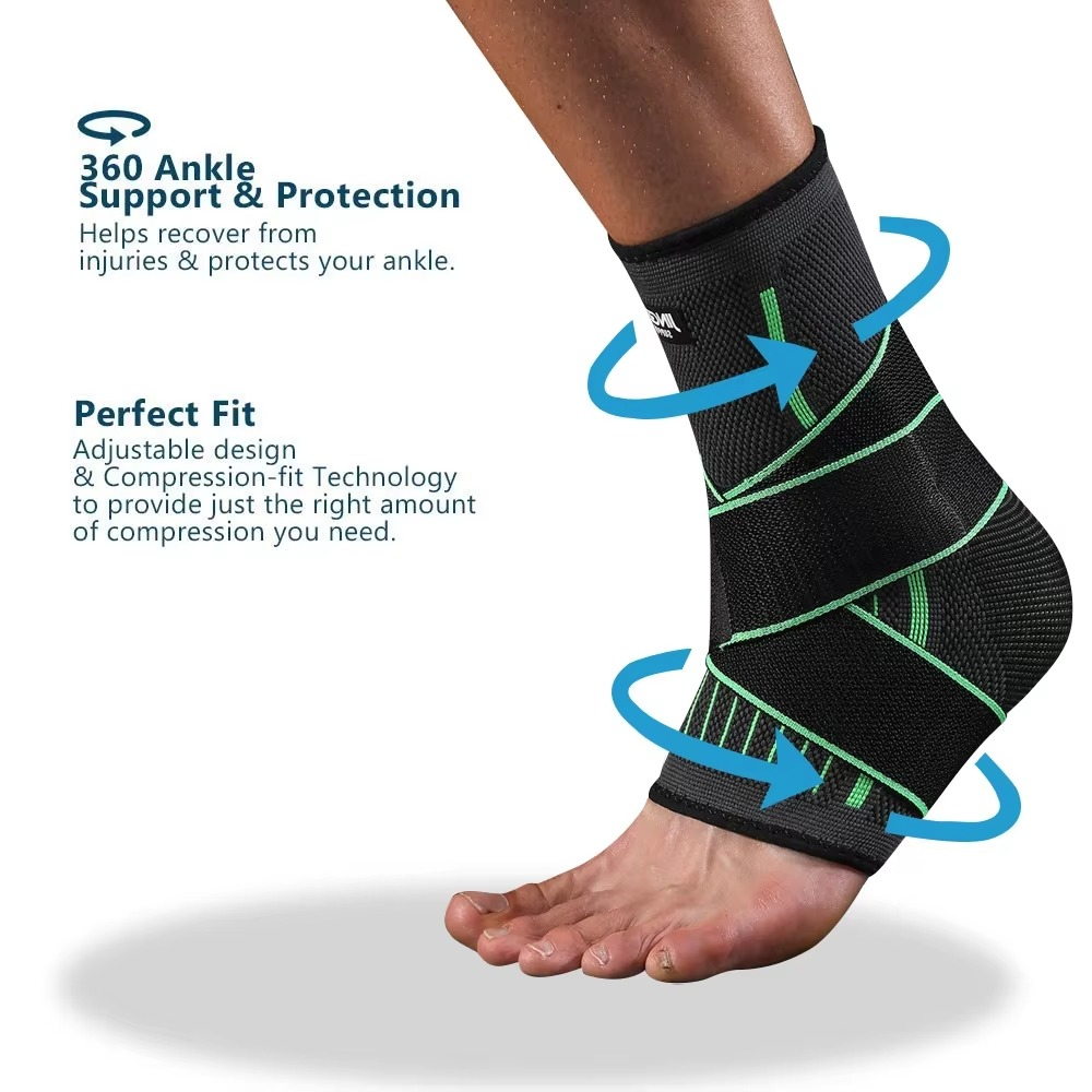 Breathable Sports Ankle Support Wrap for Fitness and Exercise
