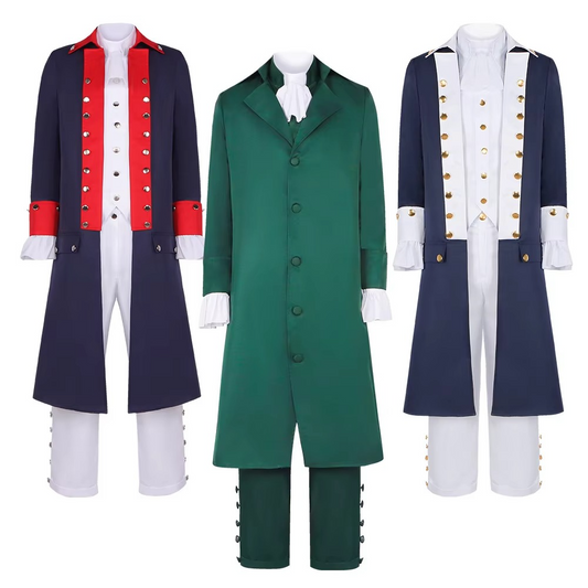 Classic Blue Vintage Mens Costume Suit - Hehif