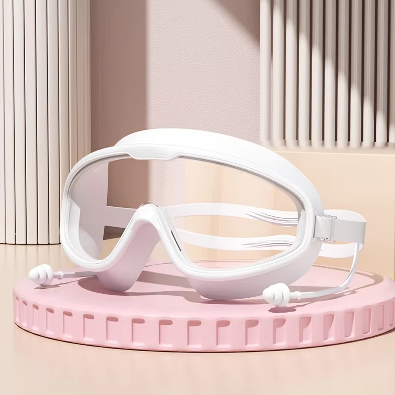 Clear Lens Swim Goggles - Waterproof Anti Fog Swimming Mask