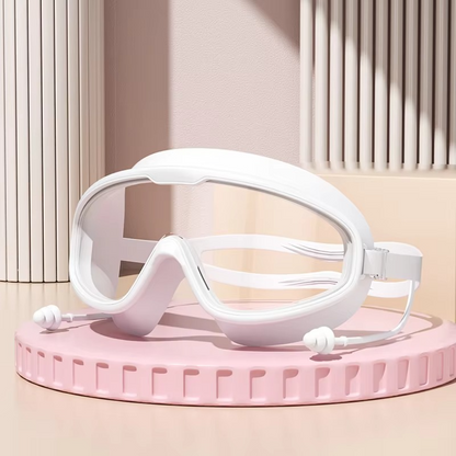 Clear Lens Swim Goggles - Waterproof Anti Fog Swimming Mask