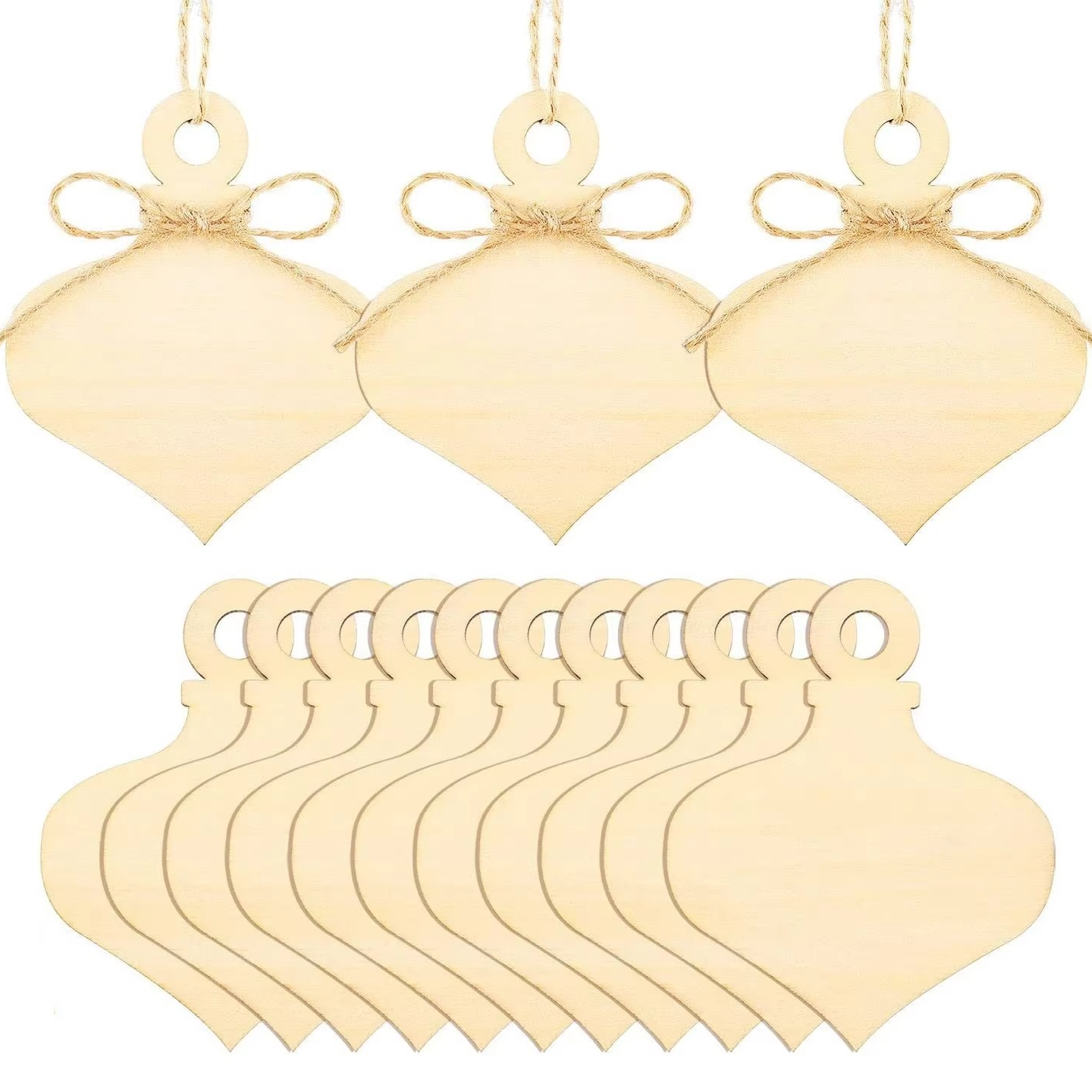 Small Wooden Heart Shapes for Craft and Home Decor
