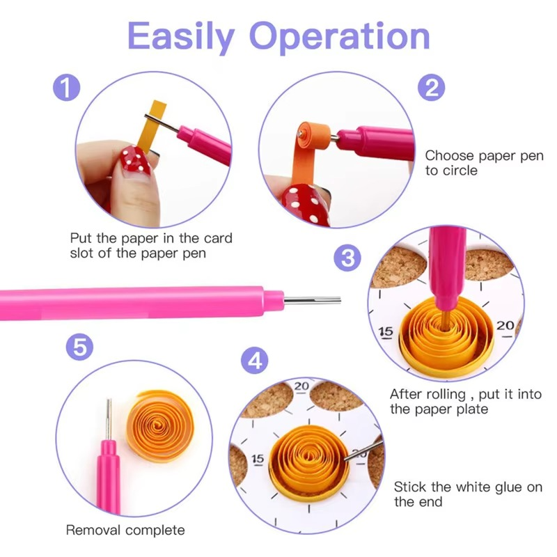 Essential Quilling Tool Kit with Pen and Crafting Supplies