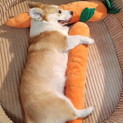 Jumbo 29.5 Soft Squeaky Dog Carrot Toy