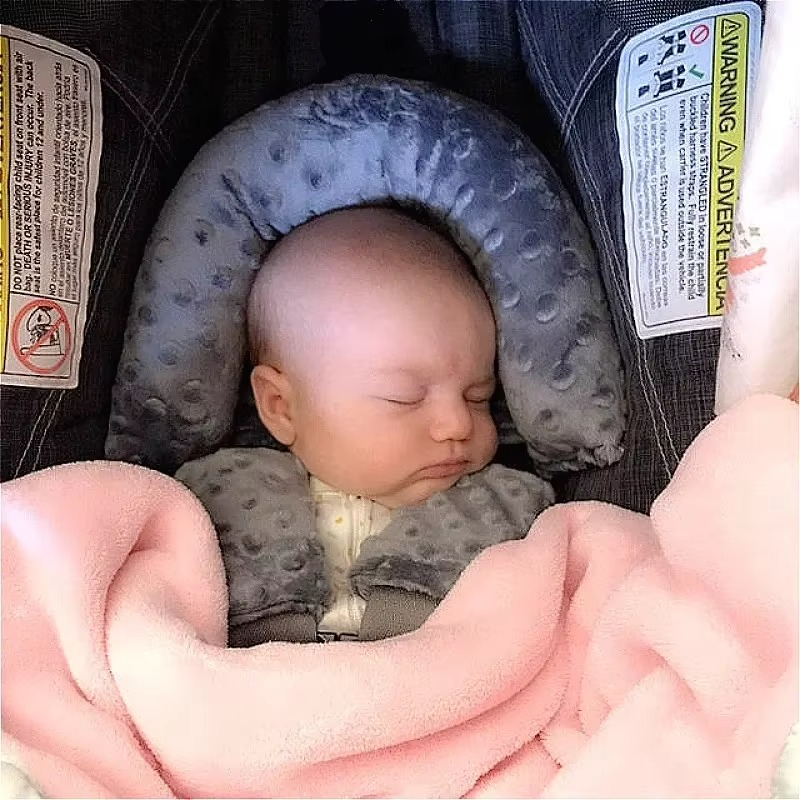Soft Baby Headrest Pillow and Harness Covers