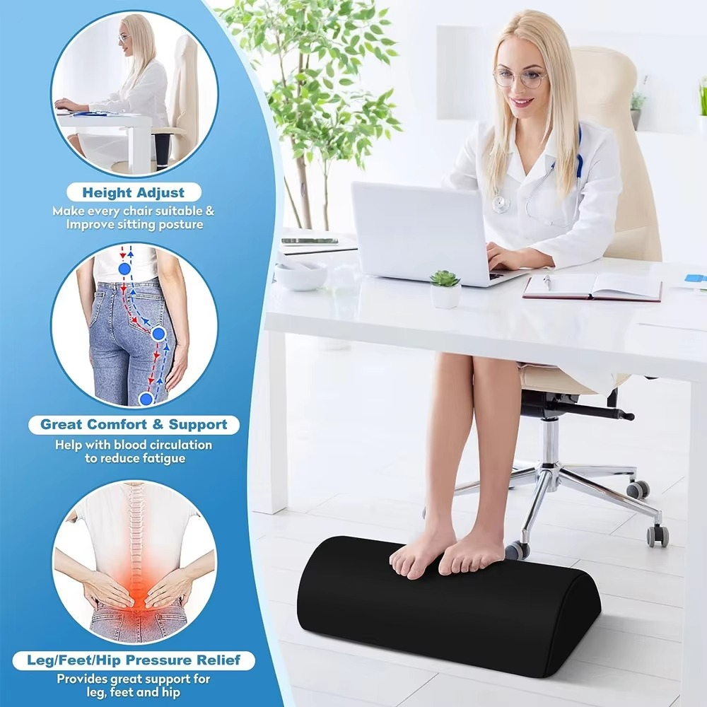Comfortable Desk Foot Rest Pillow for Office Use