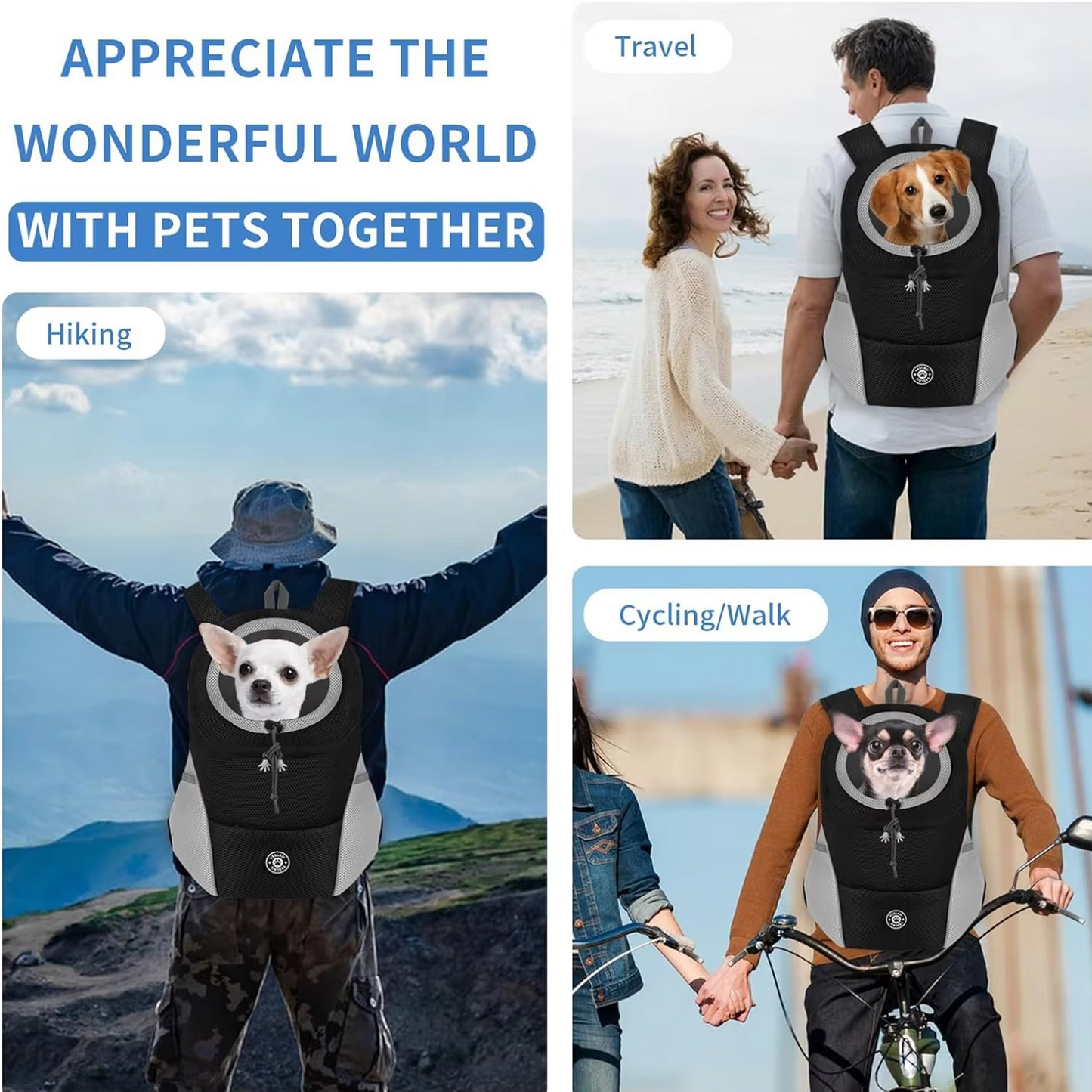 Portable Animal Hiking Backpack for Pets