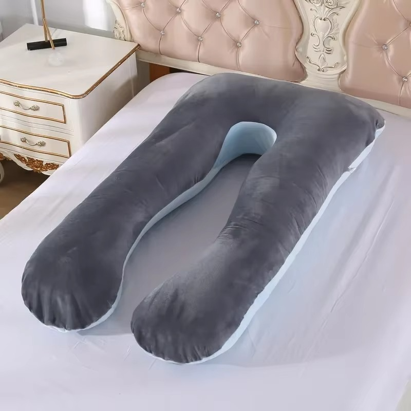 Comfortable Full Body Pillow with Plush Fleece Cover