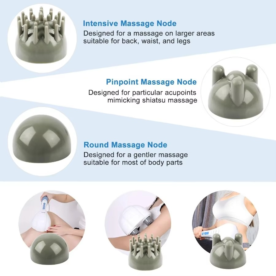 Portable Electric Massage Tool with Dual Speed Vibration
