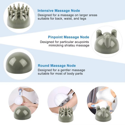 Portable Electric Massage Tool with Dual Speed Vibration