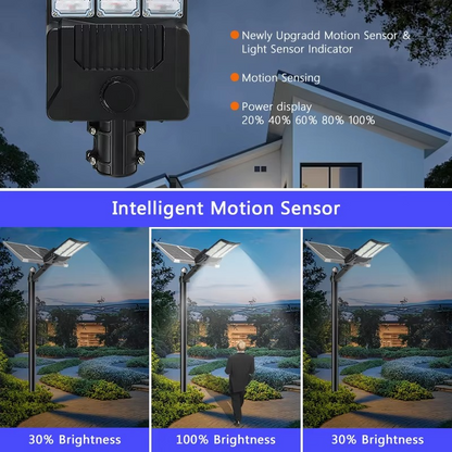 Bright Solar LED Floodlight with Motion Detector