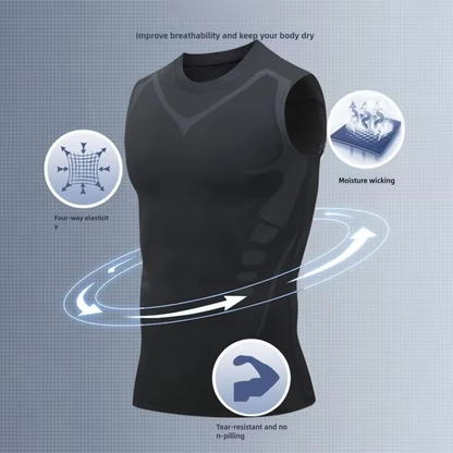 Men's Moisture Wicking Athletic Tank Top Gym Shirt