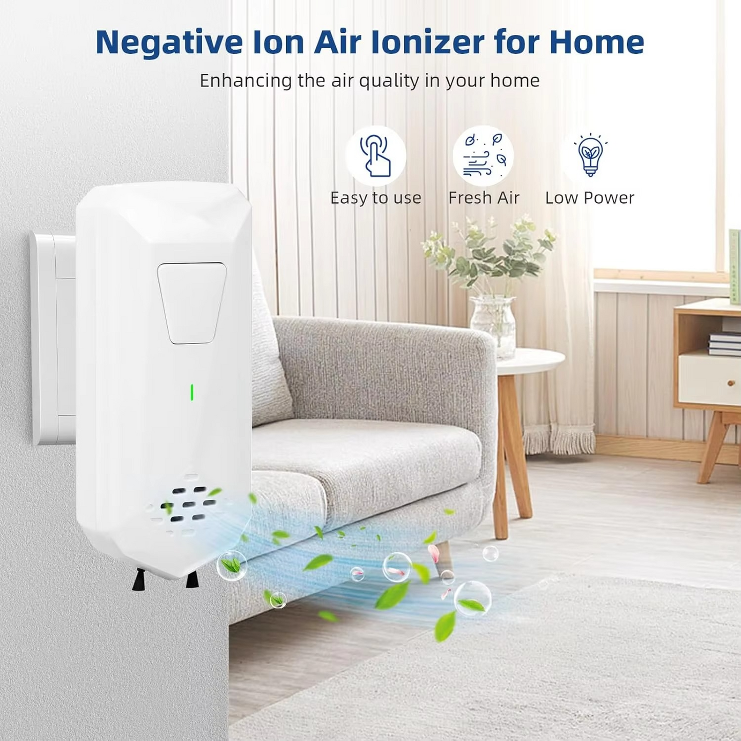 Portable Mini Air Purifier – Silent Plug in Freshener
