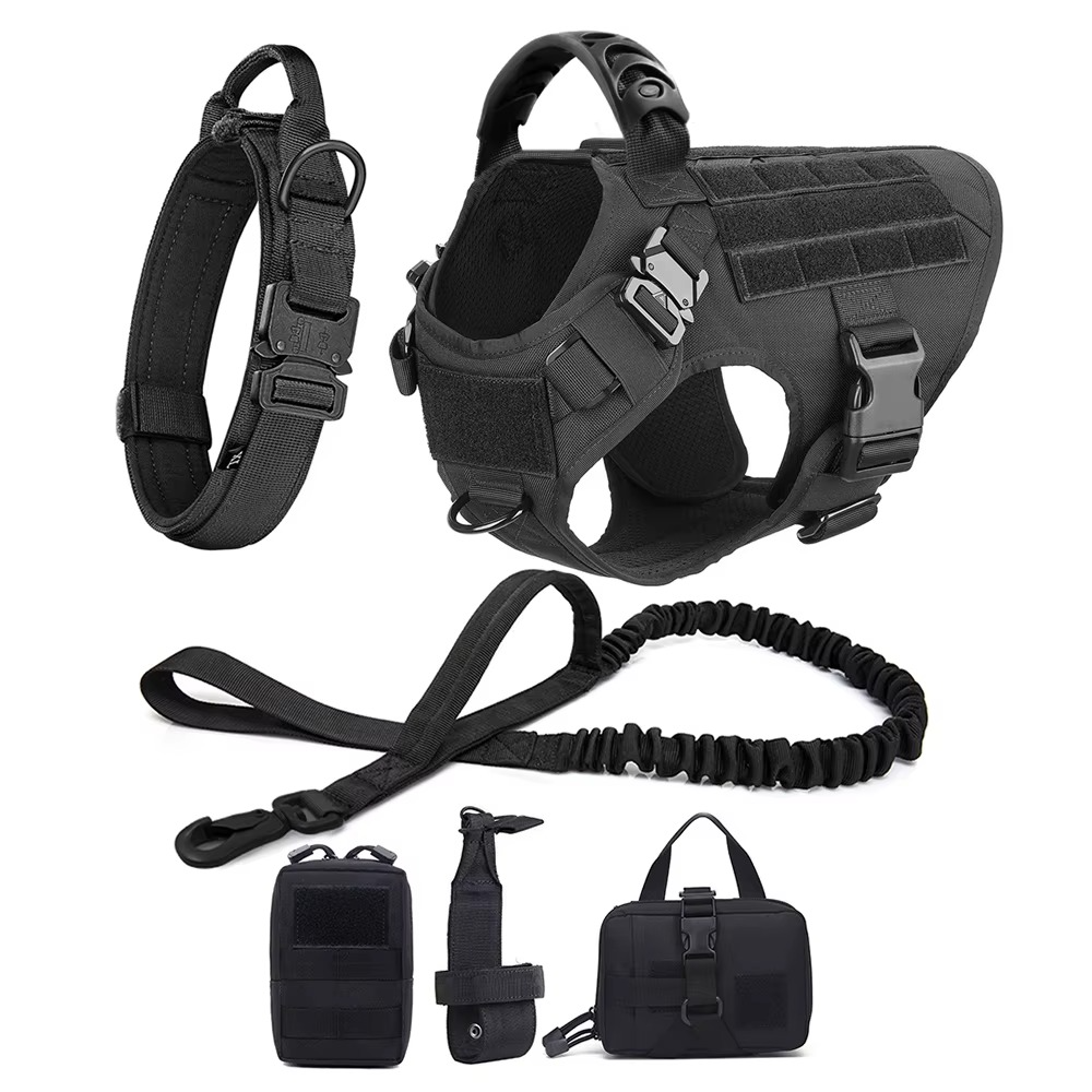 Durable Dog Vest Harness and Lead Set for Big Dogs
