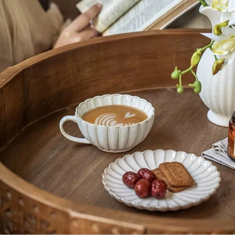 Delicate Floral China Tea Cup and Saucer Set