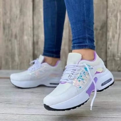 Comfortable Large Size Airy Wedge Sneakers for Ladies