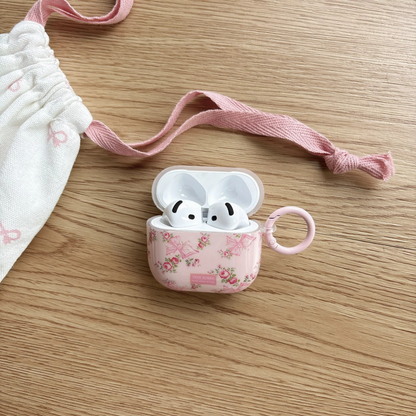 Pretty Floral Phone Case with Ring Accessory