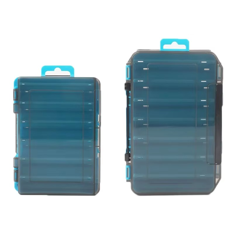 Compact Dual Layer Fishing Tackle Box with Clear View