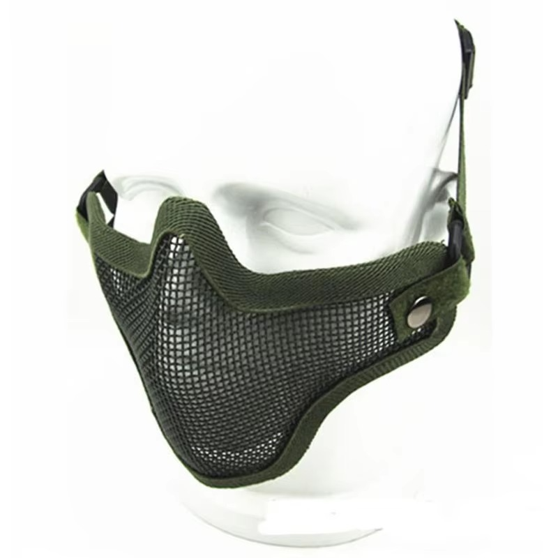 Protective Metal Mesh Paintball Half Face Mask