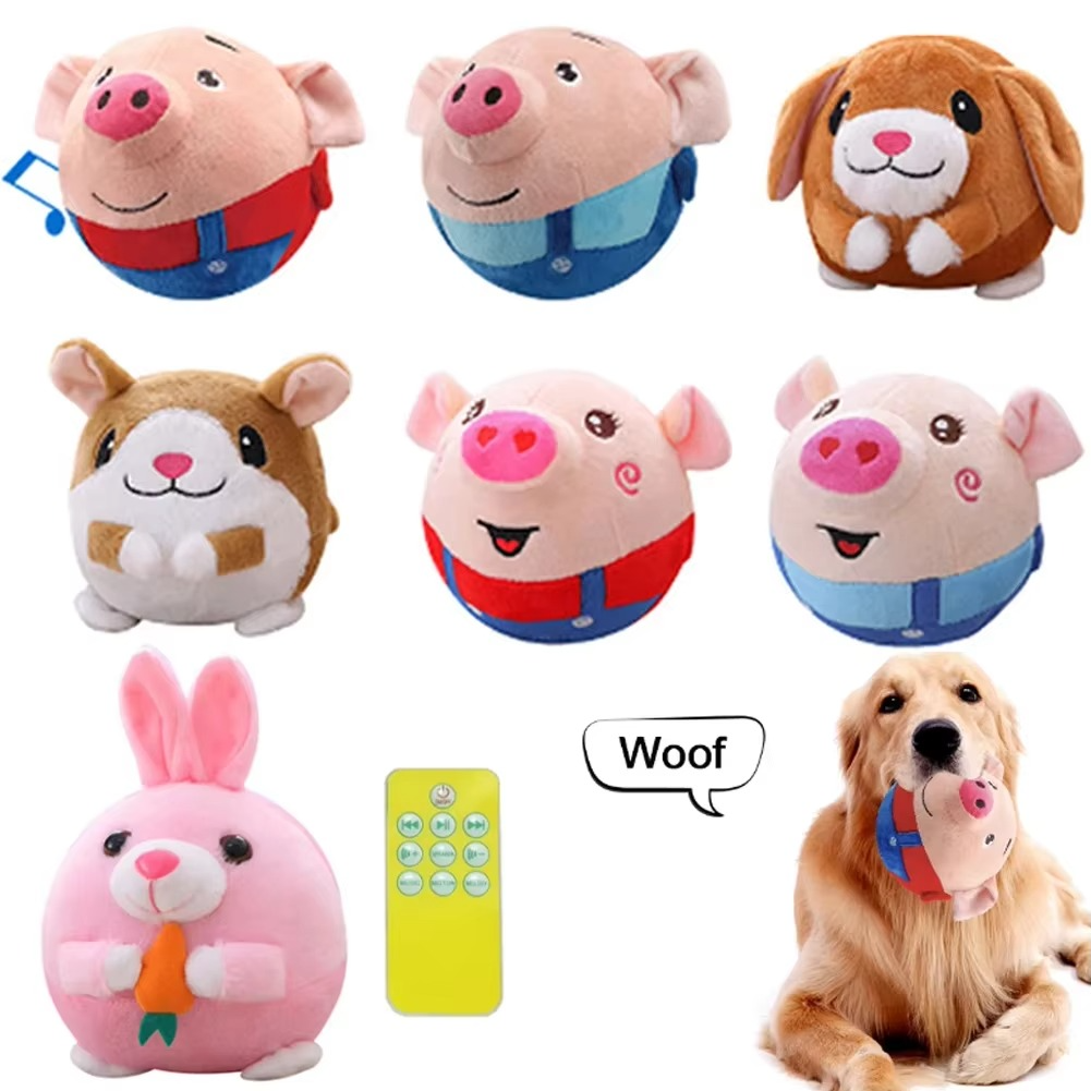 Fun Squeaky Electronic Dog Toy Ball