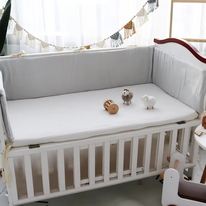 Soft Breathable Baby Crib Bumper Pad for Nursery Safety