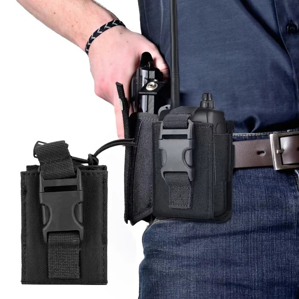 Durable MOLLE Radio Pouch Walkie Talkie Waist Bag