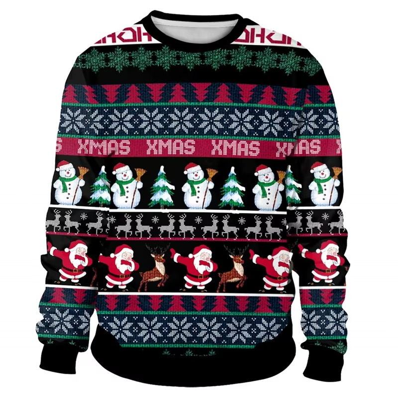Fun Winter Christmas Long Sleeve Men's Sweatshirt