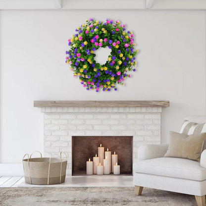 Beautiful Fake Flower Wreath for Home Decoration