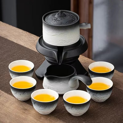 Elegant Ceramic Chinese Tea Set for Home Decor