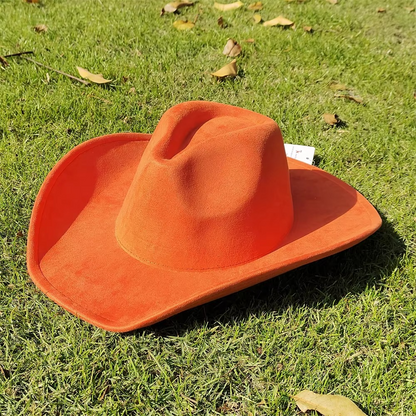 Vintage Leather Cowboy Hat for Men and Women