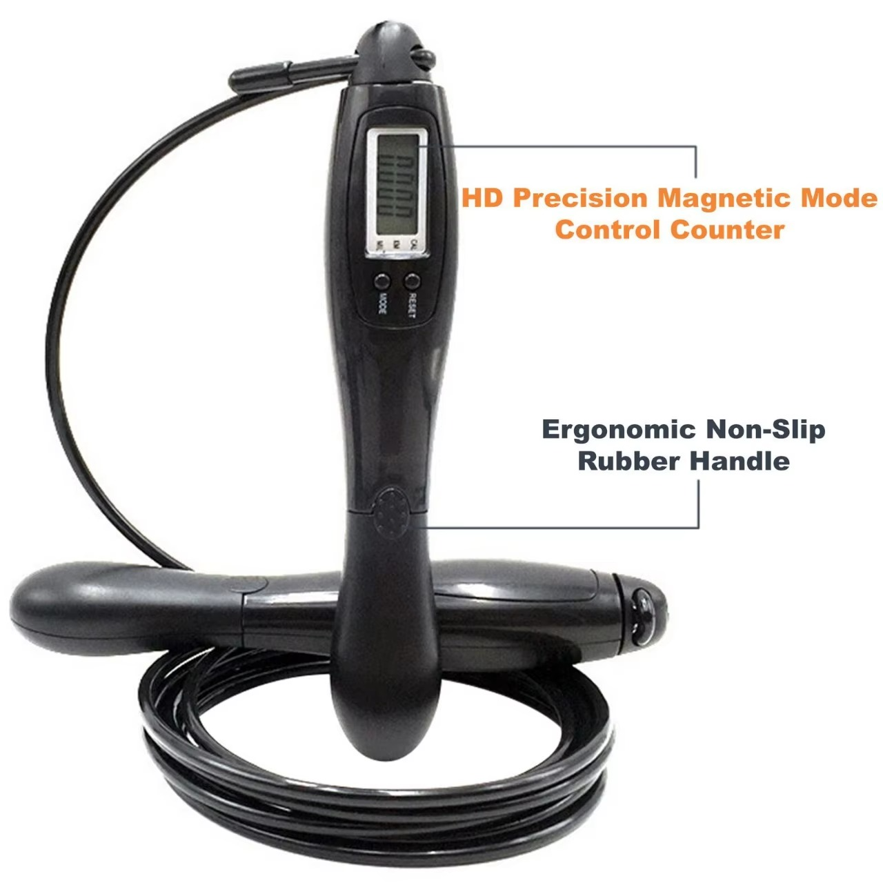 Electronic Jump Rope with Timer and Alert Bell