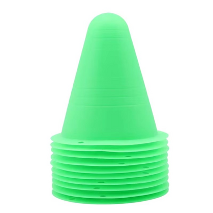 10 Pack Sports Training Cones for Soccer Drills