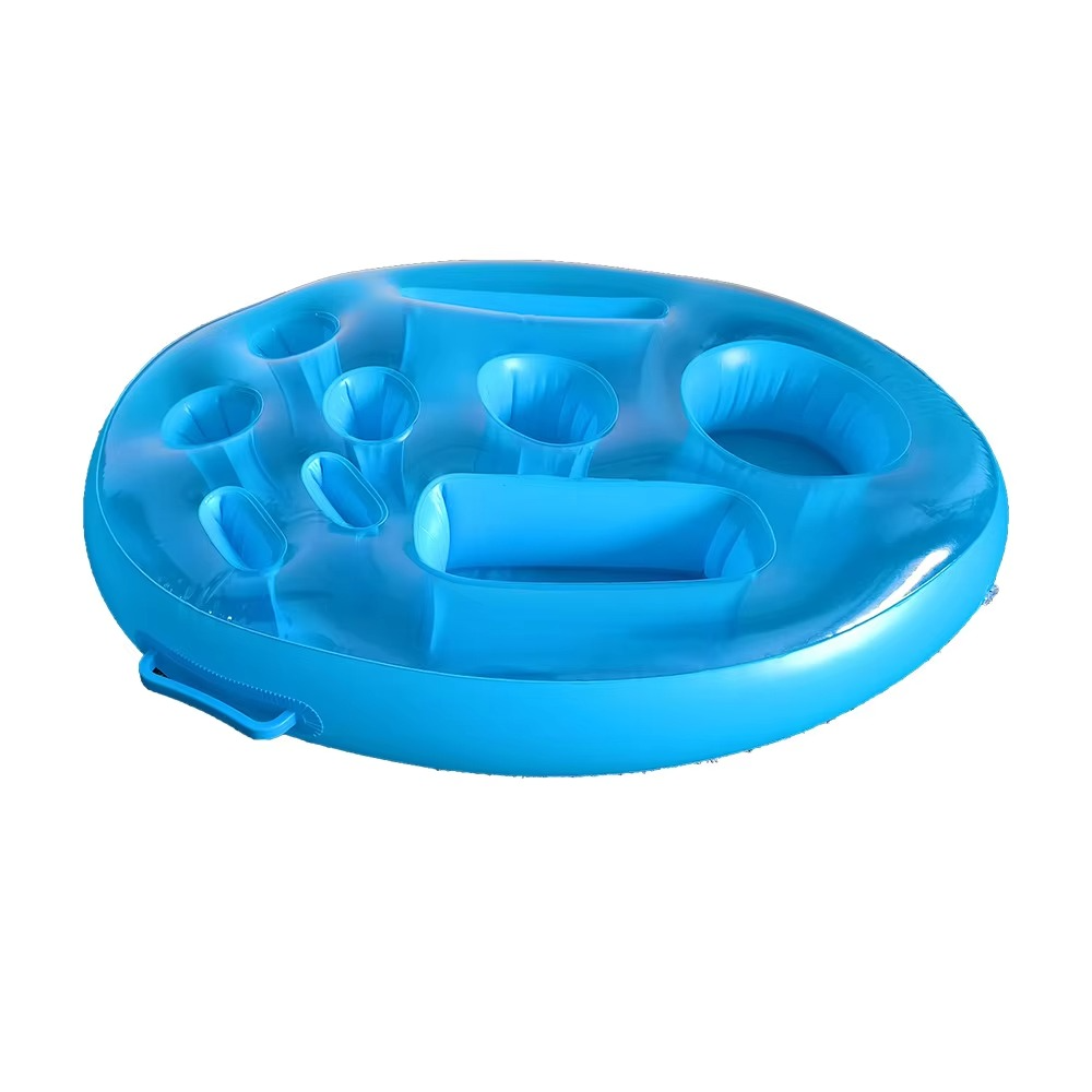 Floating Pool Bar with Cup Holders and Tray