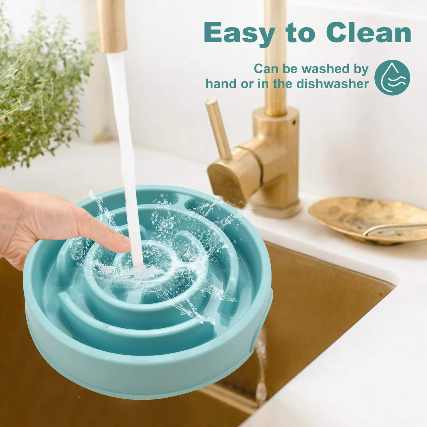 Durable Pet Slow Feed Bowl - Safe for All Pets