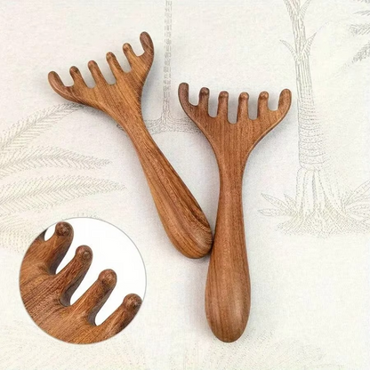 Wooden Massage Tool for Scalp Relaxation