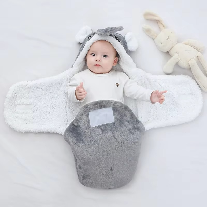 Warm Fleece Baby Sleep Sack for Winter, Snug Infant Blanket