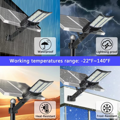 Bright Solar LED Floodlight with Motion Detector