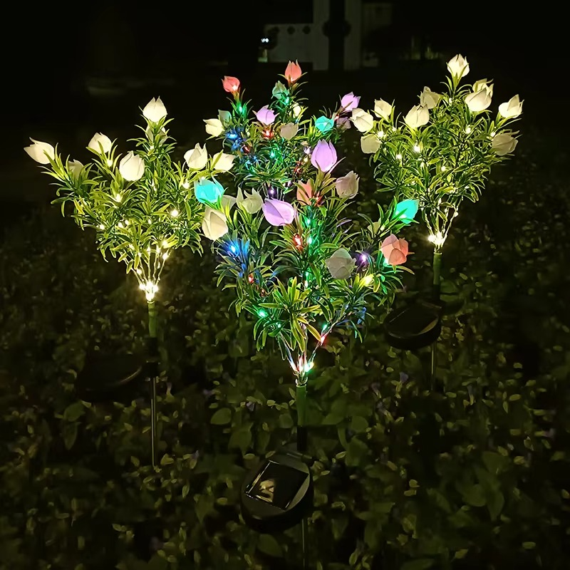 Bright Outdoor Solar Powered 42 LED Garden Lights