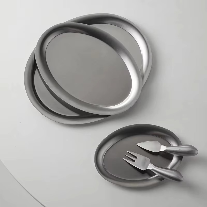High Quality Metal Oval Serving Plates