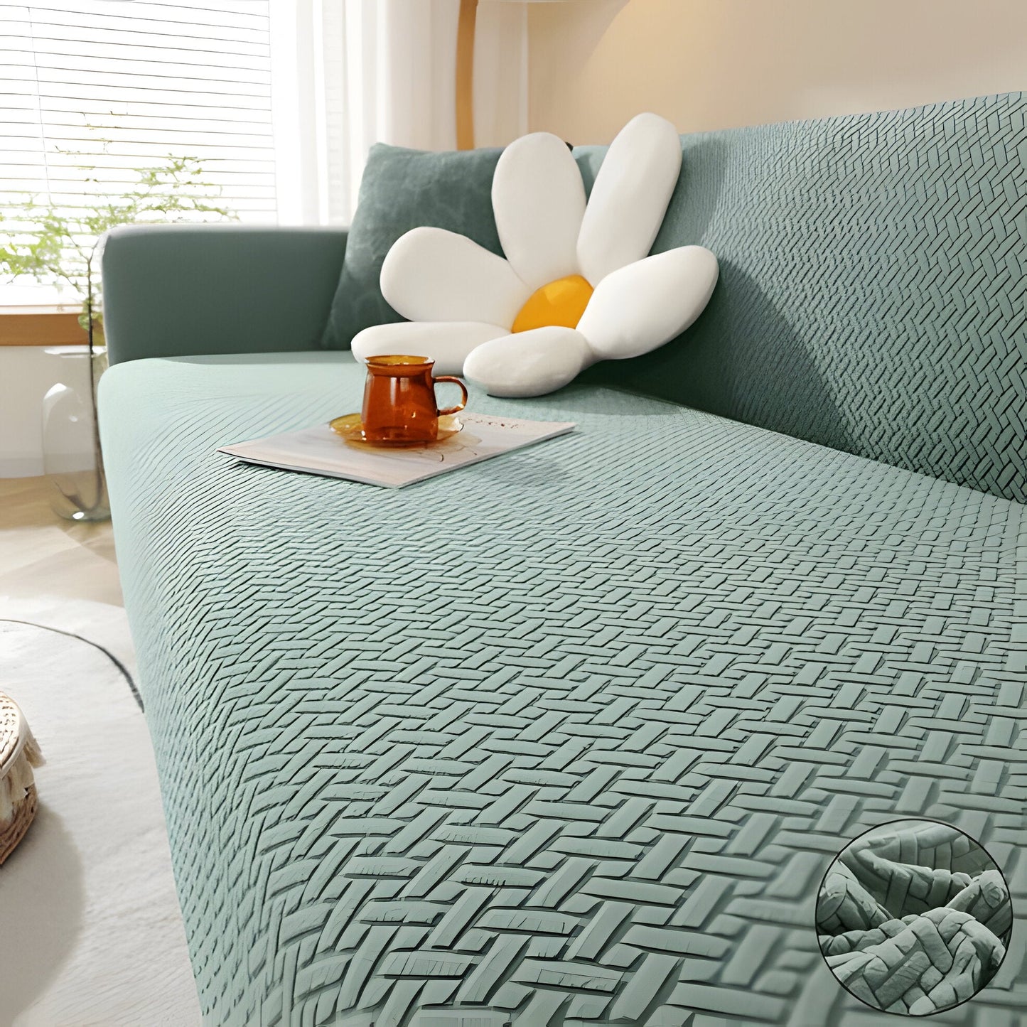 Stretchy Couch Slipcover for Home Furniture Protection
