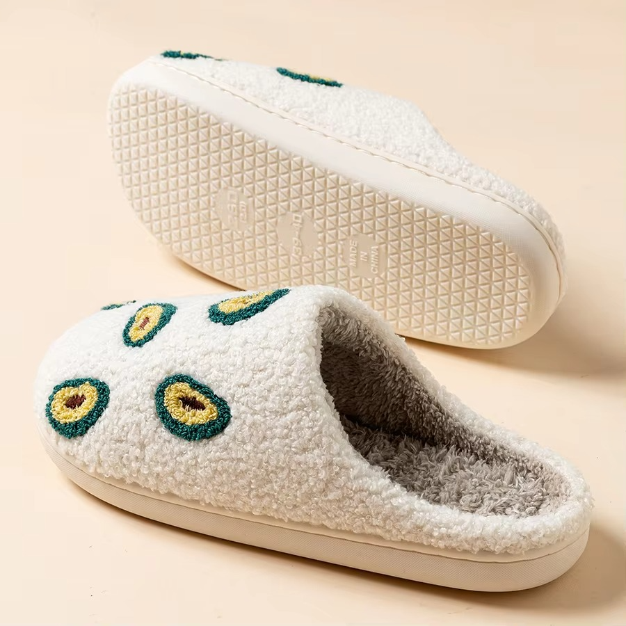Soft Fun Women's Slippers - Warm Plush Non Slip House Shoes