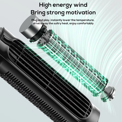 Compact Car Ventilation Fan with Adjustable Mount