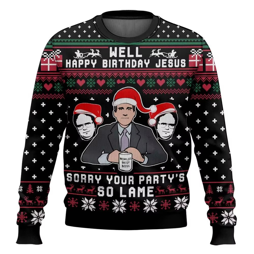 Cozy Holiday Oversized Sweatshirt for Men Women
